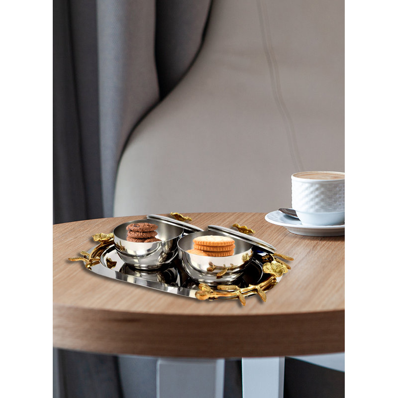 House of Hampton® Chula 3 Piece Serving Tray Set & Reviews